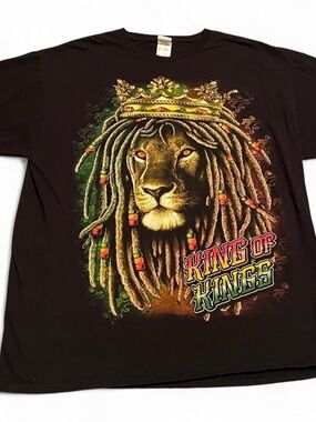 Rasta 'King of Kings' Graphic Tee